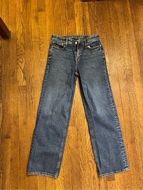 American Eagle Outfitters Stovepipe Stretch Jeans - Indigo Blue